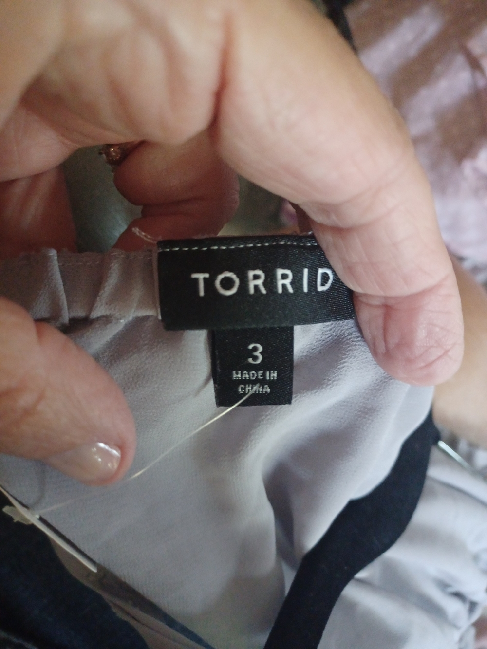 torrid Black and Light Gray Women's Top - Brand Label Visible